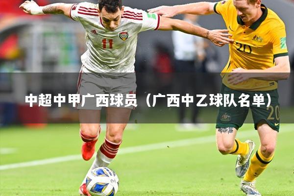 中超中甲广西球员（广西中乙球队名单）